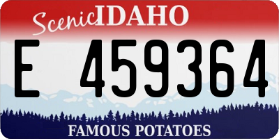 ID license plate E459364