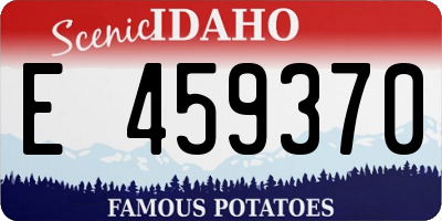 ID license plate E459370