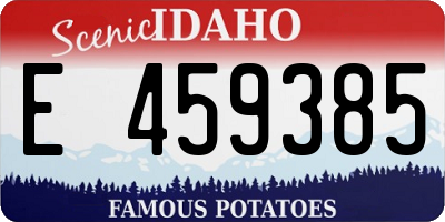 ID license plate E459385