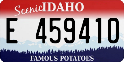 ID license plate E459410