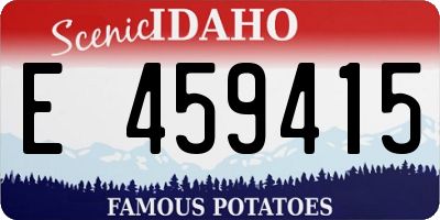 ID license plate E459415