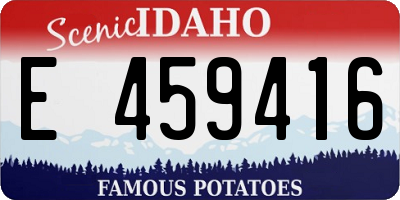 ID license plate E459416
