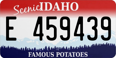 ID license plate E459439