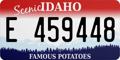 ID license plate E459448
