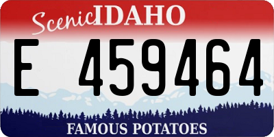 ID license plate E459464