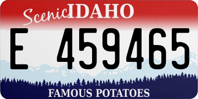 ID license plate E459465