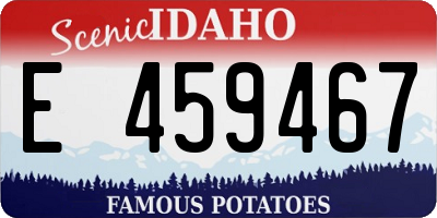 ID license plate E459467