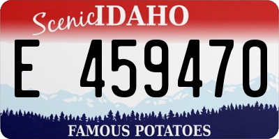 ID license plate E459470