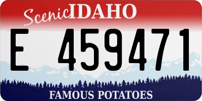 ID license plate E459471