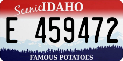 ID license plate E459472