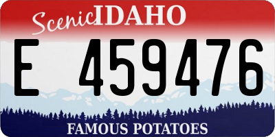ID license plate E459476