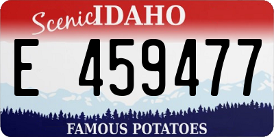 ID license plate E459477