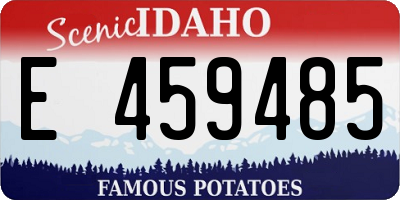 ID license plate E459485