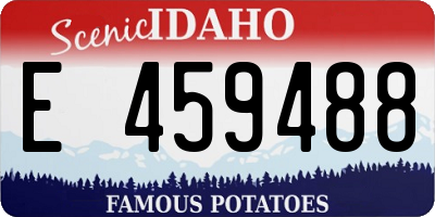 ID license plate E459488
