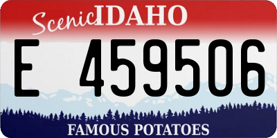 ID license plate E459506