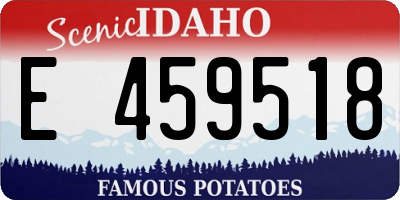 ID license plate E459518