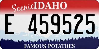 ID license plate E459525