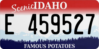 ID license plate E459527