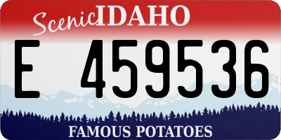 ID license plate E459536