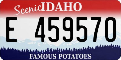 ID license plate E459570