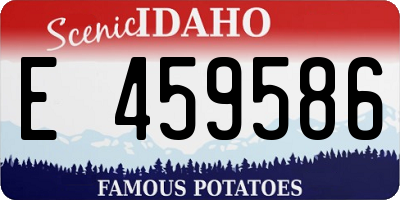 ID license plate E459586