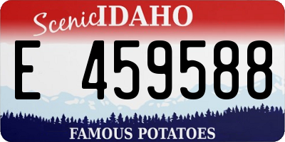 ID license plate E459588