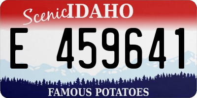 ID license plate E459641
