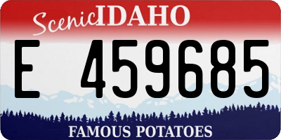 ID license plate E459685