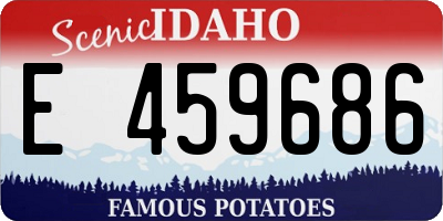 ID license plate E459686