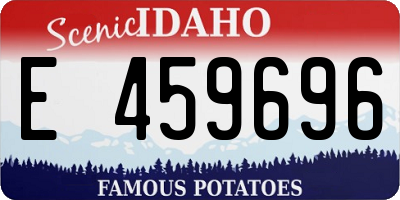 ID license plate E459696