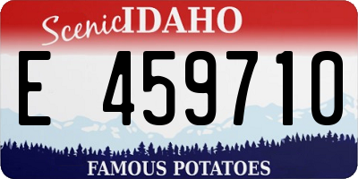 ID license plate E459710