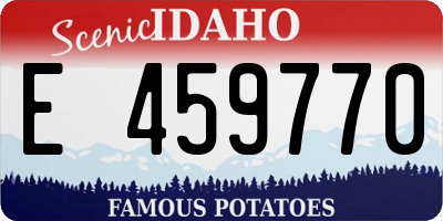 ID license plate E459770