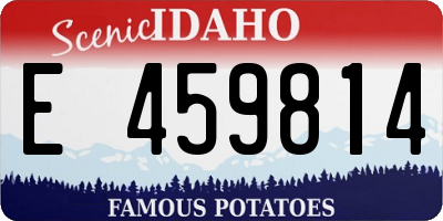 ID license plate E459814