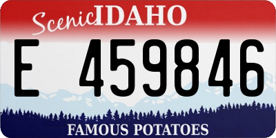 ID license plate E459846