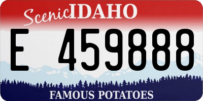 ID license plate E459888