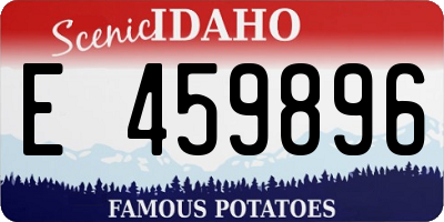 ID license plate E459896