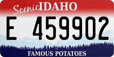 ID license plate E459902