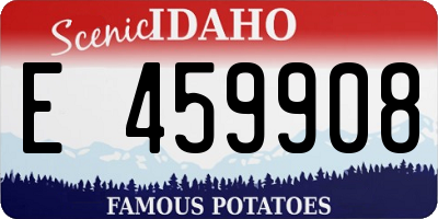 ID license plate E459908