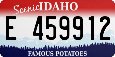 ID license plate E459912