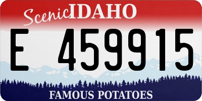 ID license plate E459915