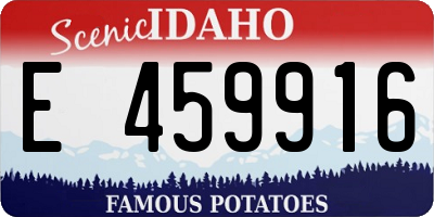 ID license plate E459916