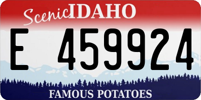 ID license plate E459924