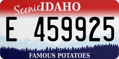ID license plate E459925