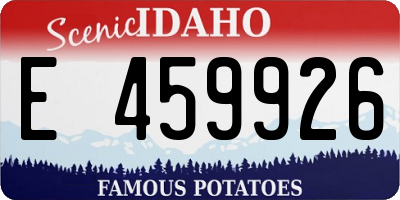 ID license plate E459926