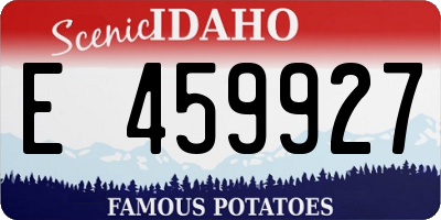 ID license plate E459927