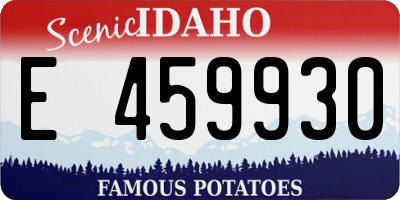 ID license plate E459930