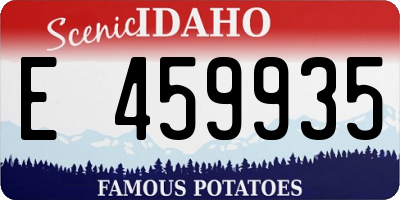 ID license plate E459935