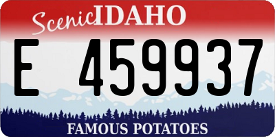 ID license plate E459937