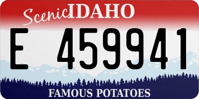 ID license plate E459941