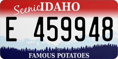 ID license plate E459948